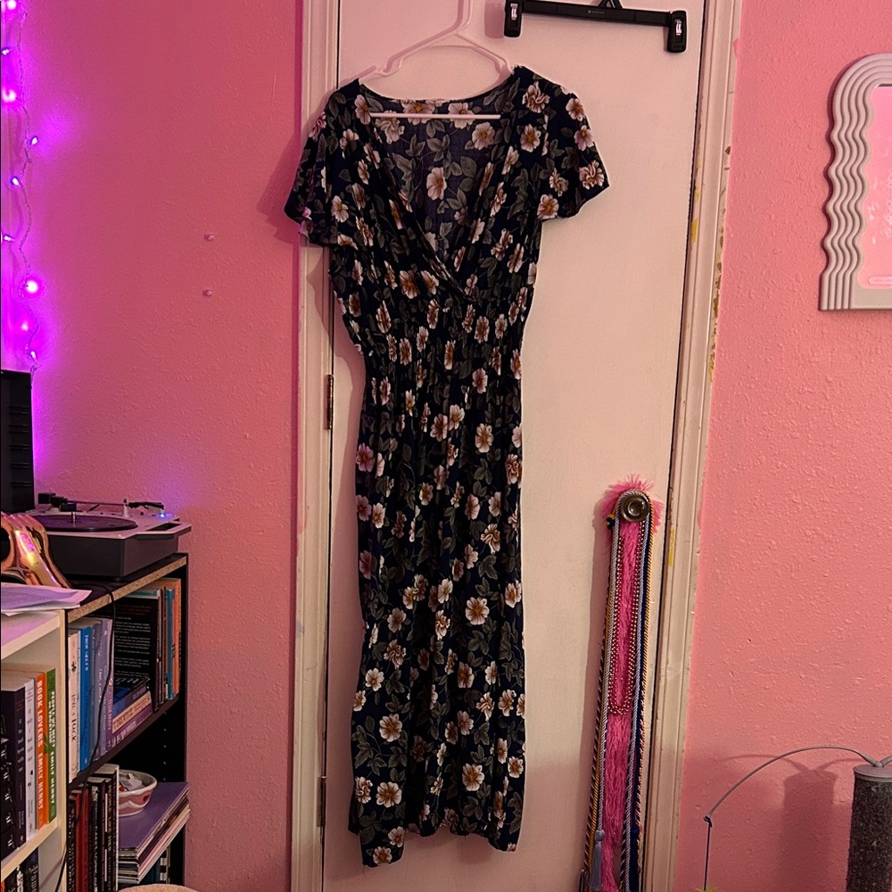 Floral Navy Dress